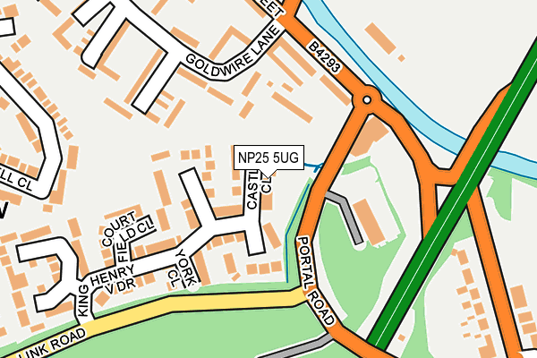 NP25 5UG map - OS OpenMap – Local (Ordnance Survey)