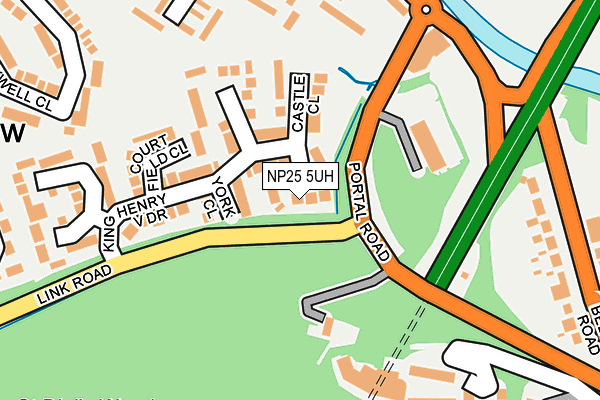 NP25 5UH map - OS OpenMap – Local (Ordnance Survey)