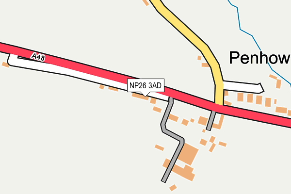 NP26 3AD map - OS OpenMap – Local (Ordnance Survey)