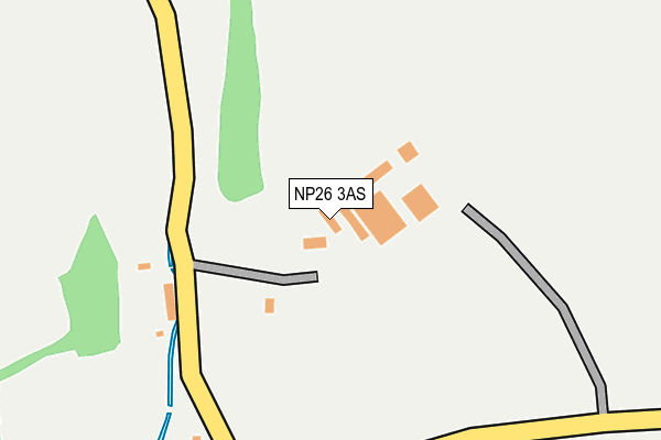 NP26 3AS map - OS OpenMap – Local (Ordnance Survey)