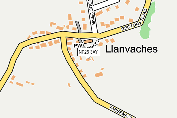 NP26 3AY map - OS OpenMap – Local (Ordnance Survey)