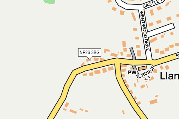 NP26 3BG map - OS OpenMap – Local (Ordnance Survey)