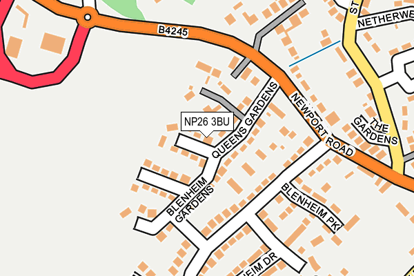 NP26 3BU map - OS OpenMap – Local (Ordnance Survey)