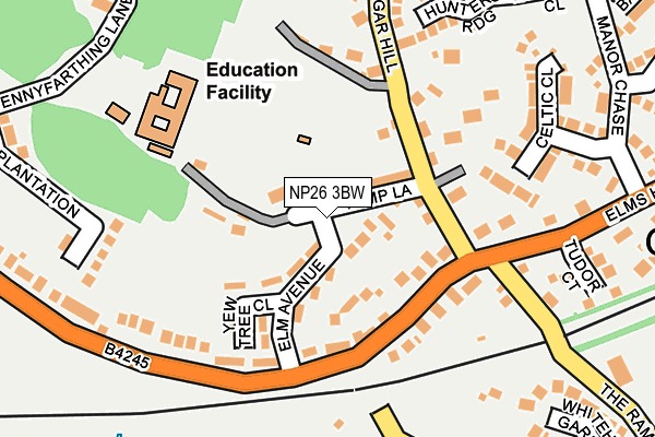 NP26 3BW map - OS OpenMap – Local (Ordnance Survey)