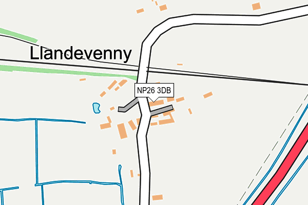NP26 3DB map - OS OpenMap – Local (Ordnance Survey)