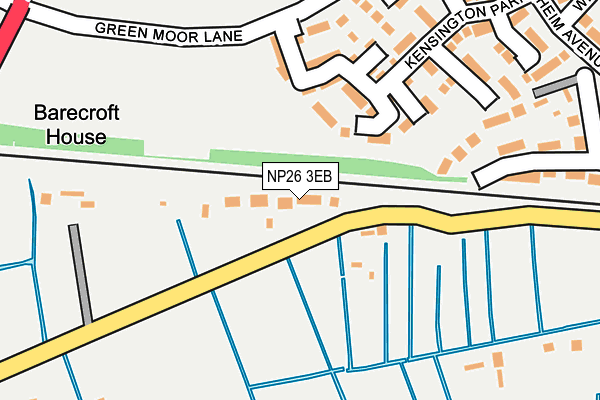 NP26 3EB map - OS OpenMap – Local (Ordnance Survey)
