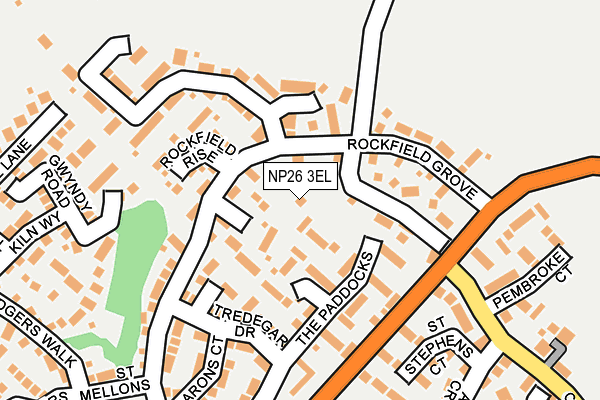 NP26 3EL map - OS OpenMap – Local (Ordnance Survey)