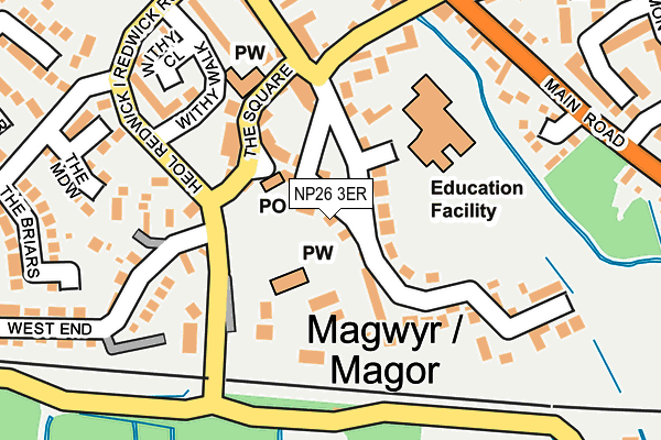 NP26 3ER map - OS OpenMap – Local (Ordnance Survey)