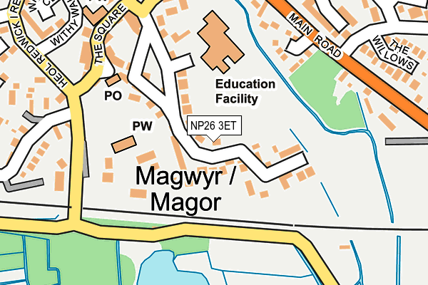NP26 3ET map - OS OpenMap – Local (Ordnance Survey)