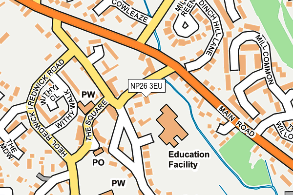 NP26 3EU map - OS OpenMap – Local (Ordnance Survey)