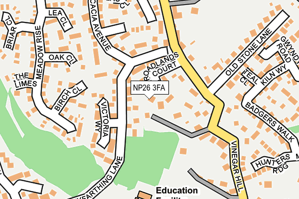 NP26 3FA map - OS OpenMap – Local (Ordnance Survey)