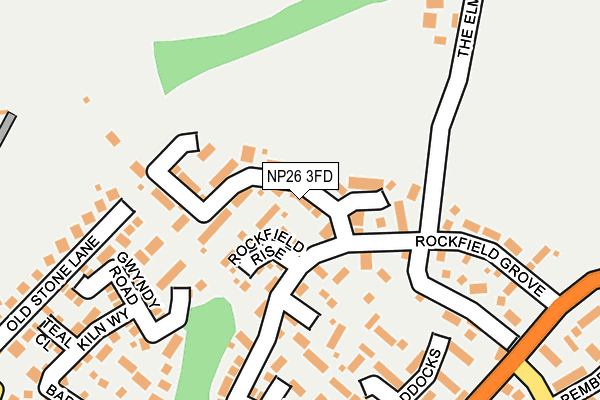 NP26 3FD map - OS OpenMap – Local (Ordnance Survey)