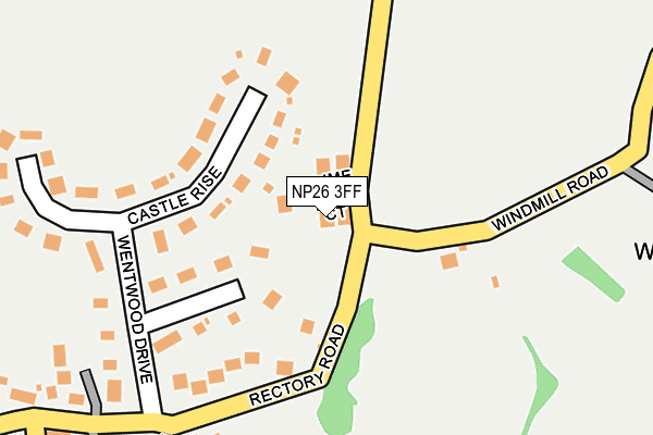 NP26 3FF map - OS OpenMap – Local (Ordnance Survey)