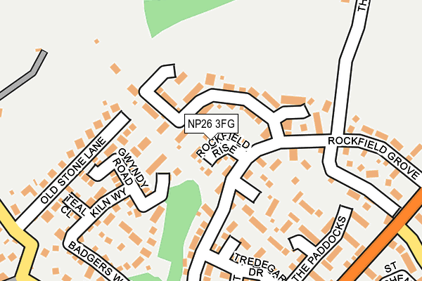 NP26 3FG map - OS OpenMap – Local (Ordnance Survey)