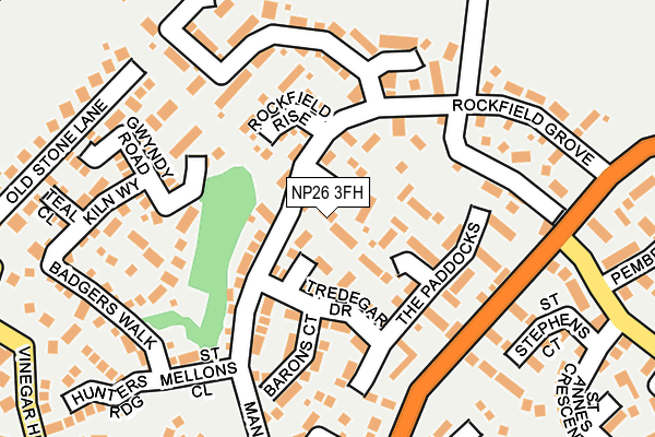 NP26 3FH map - OS OpenMap – Local (Ordnance Survey)