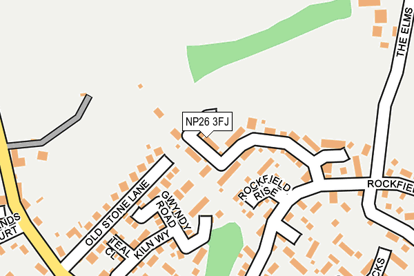 NP26 3FJ map - OS OpenMap – Local (Ordnance Survey)