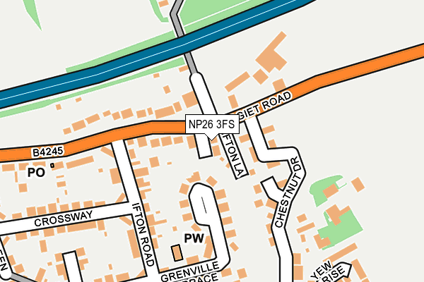 NP26 3FS map - OS OpenMap – Local (Ordnance Survey)