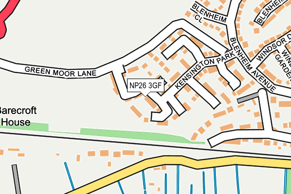 NP26 3GF map - OS OpenMap – Local (Ordnance Survey)