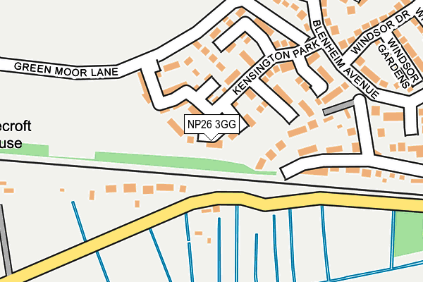 NP26 3GG map - OS OpenMap – Local (Ordnance Survey)