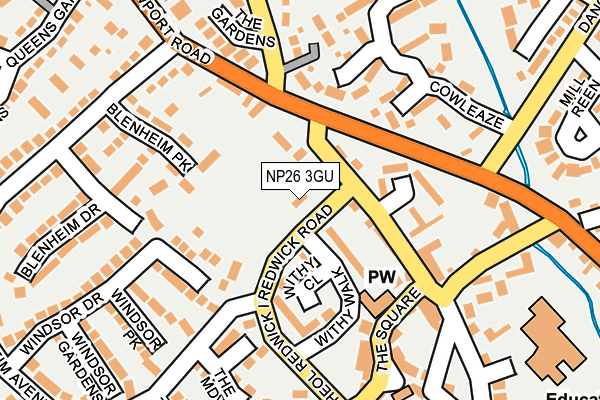 NP26 3GU map - OS OpenMap – Local (Ordnance Survey)