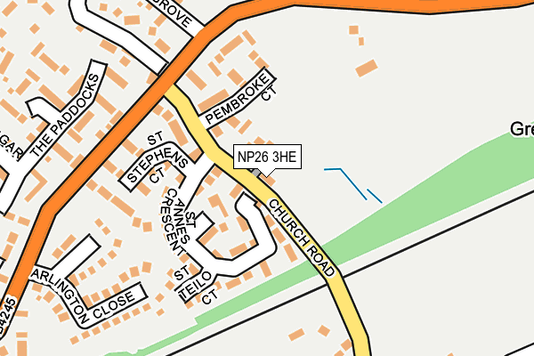 NP26 3HE map - OS OpenMap – Local (Ordnance Survey)