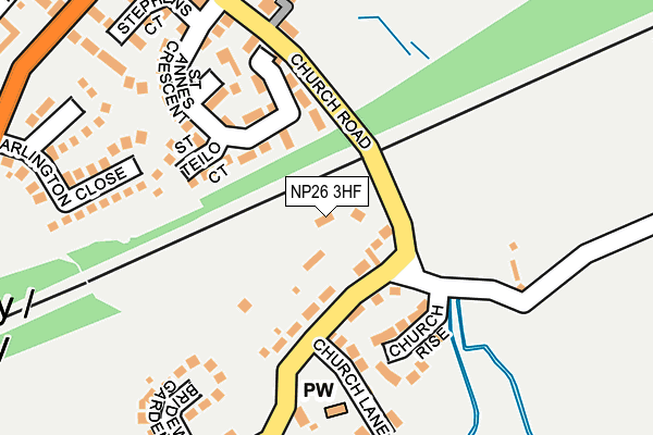 NP26 3HF map - OS OpenMap – Local (Ordnance Survey)