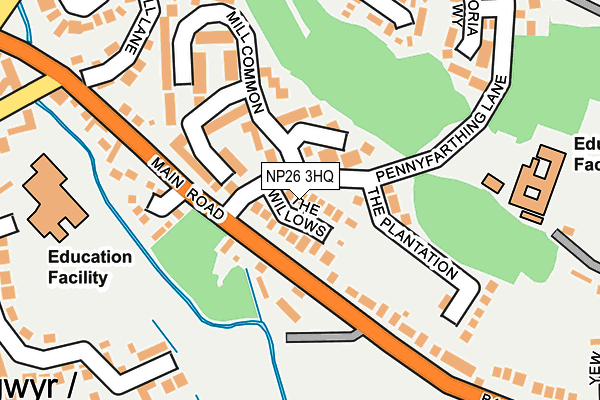 NP26 3HQ map - OS OpenMap – Local (Ordnance Survey)