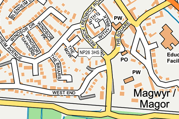 NP26 3HS map - OS OpenMap – Local (Ordnance Survey)