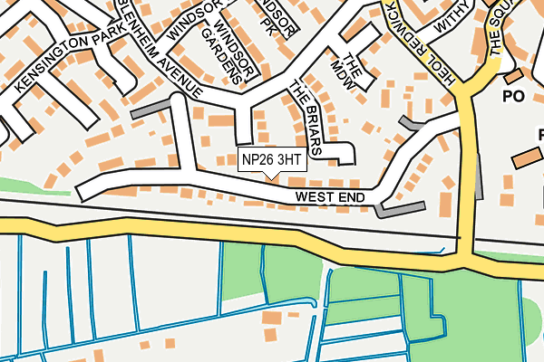 NP26 3HT map - OS OpenMap – Local (Ordnance Survey)