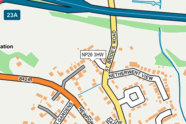 NP26 3HW map - OS OpenMap – Local (Ordnance Survey)