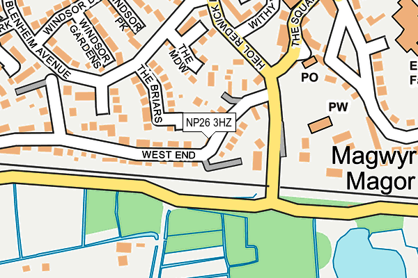 NP26 3HZ map - OS OpenMap – Local (Ordnance Survey)