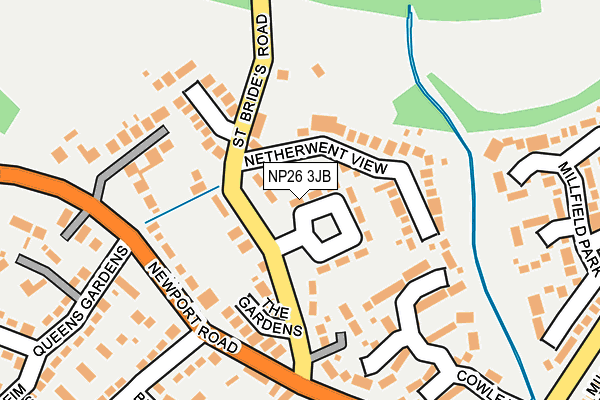 NP26 3JB map - OS OpenMap – Local (Ordnance Survey)