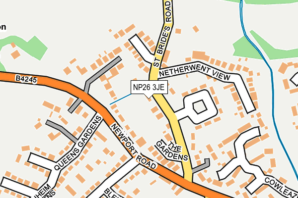 NP26 3JE map - OS OpenMap – Local (Ordnance Survey)