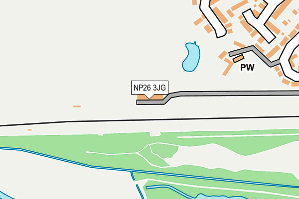 NP26 3JG map - OS OpenMap – Local (Ordnance Survey)
