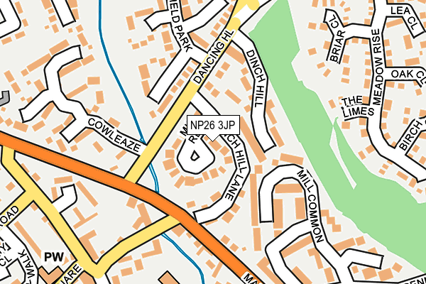 NP26 3JP map - OS OpenMap – Local (Ordnance Survey)