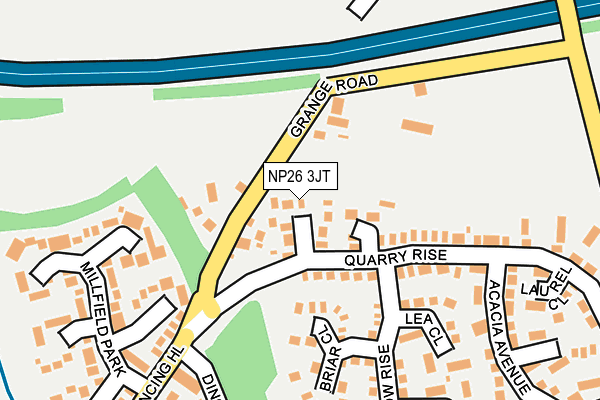 NP26 3JT map - OS OpenMap – Local (Ordnance Survey)