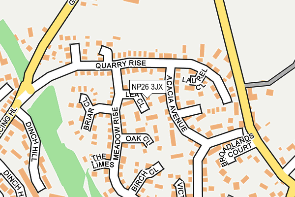 NP26 3JX map - OS OpenMap – Local (Ordnance Survey)