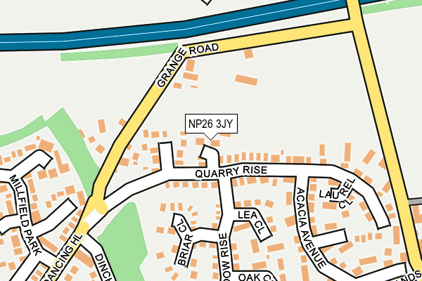 NP26 3JY map - OS OpenMap – Local (Ordnance Survey)