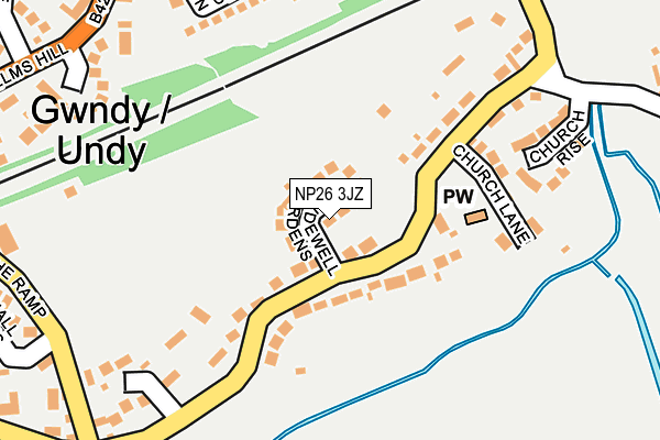 NP26 3JZ map - OS OpenMap – Local (Ordnance Survey)
