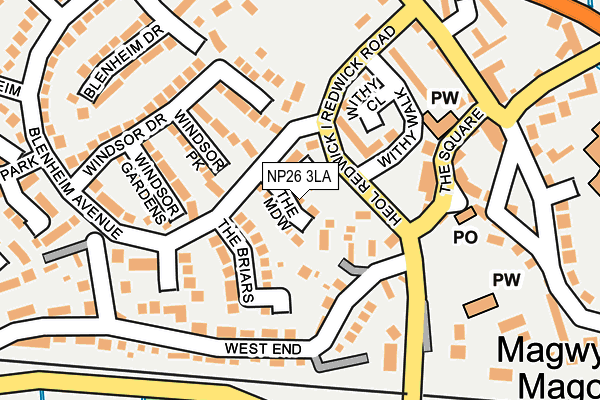NP26 3LA map - OS OpenMap – Local (Ordnance Survey)