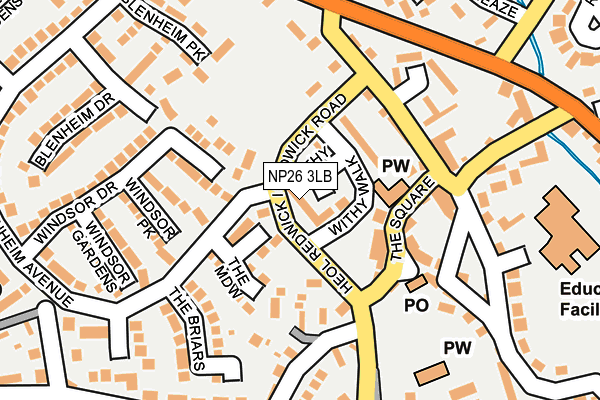 NP26 3LB map - OS OpenMap – Local (Ordnance Survey)