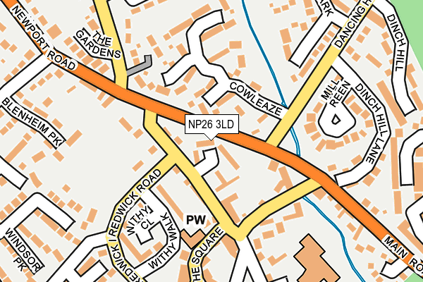 NP26 3LD map - OS OpenMap – Local (Ordnance Survey)