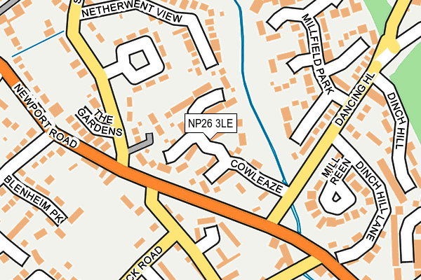 NP26 3LE map - OS OpenMap – Local (Ordnance Survey)