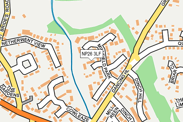 NP26 3LF map - OS OpenMap – Local (Ordnance Survey)