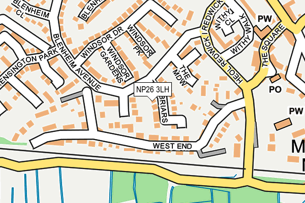 NP26 3LH map - OS OpenMap – Local (Ordnance Survey)