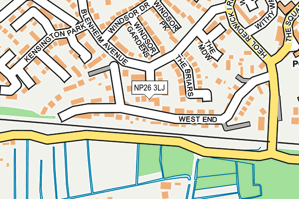 NP26 3LJ map - OS OpenMap – Local (Ordnance Survey)