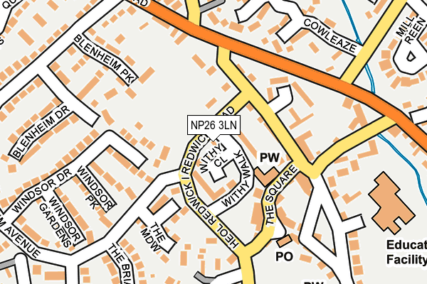 NP26 3LN map - OS OpenMap – Local (Ordnance Survey)