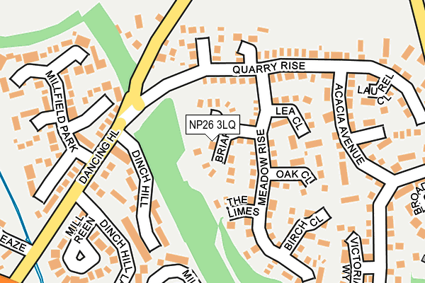 NP26 3LQ map - OS OpenMap – Local (Ordnance Survey)