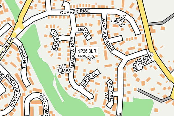 NP26 3LR map - OS OpenMap – Local (Ordnance Survey)