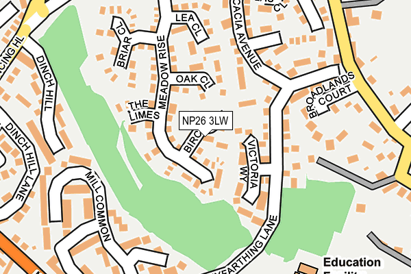 NP26 3LW map - OS OpenMap – Local (Ordnance Survey)